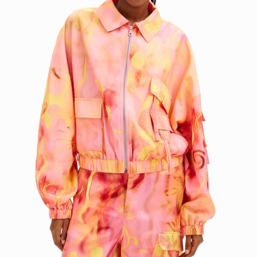 DESIGUAL COLLINA STRADA FLORAL OVERSIDE JACKET